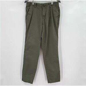 Quince Women's Stretch Cotton Twill Girlfriend Chino Pants sz 28 Olive Green NWO